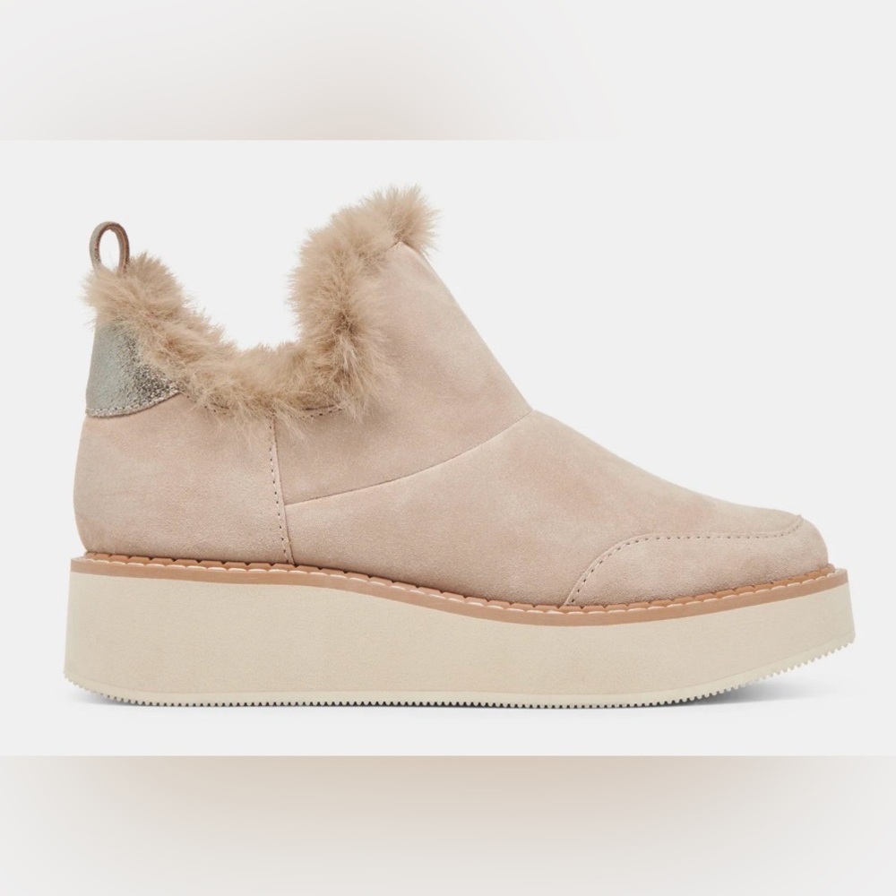 Dolce Vita Ardy Plush h2O Taupe Suede NIB